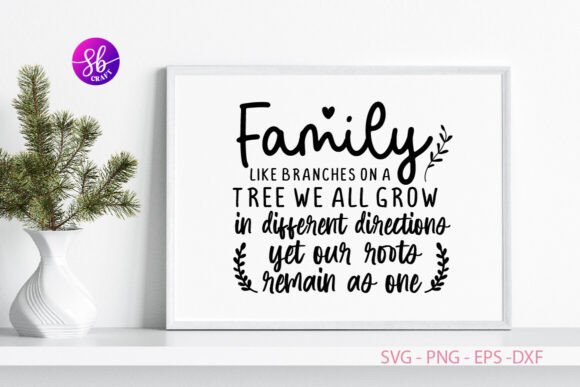 Family Like Branches on a Thee We All: Graphics for Crafts