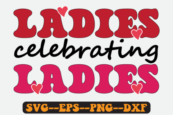 Galentines Quote Groovy Retro SVG Design for Crafts & Graphics