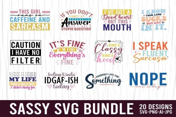 Sarcasm SVG Bundle: Graphics for Witty Crafts