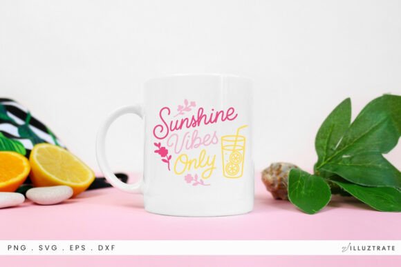 Sunshine Vibes Only SVG Clipart for Crafts & Graphics